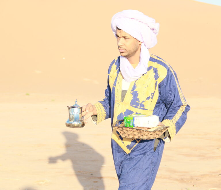 Petit déjeuner dans les dunes