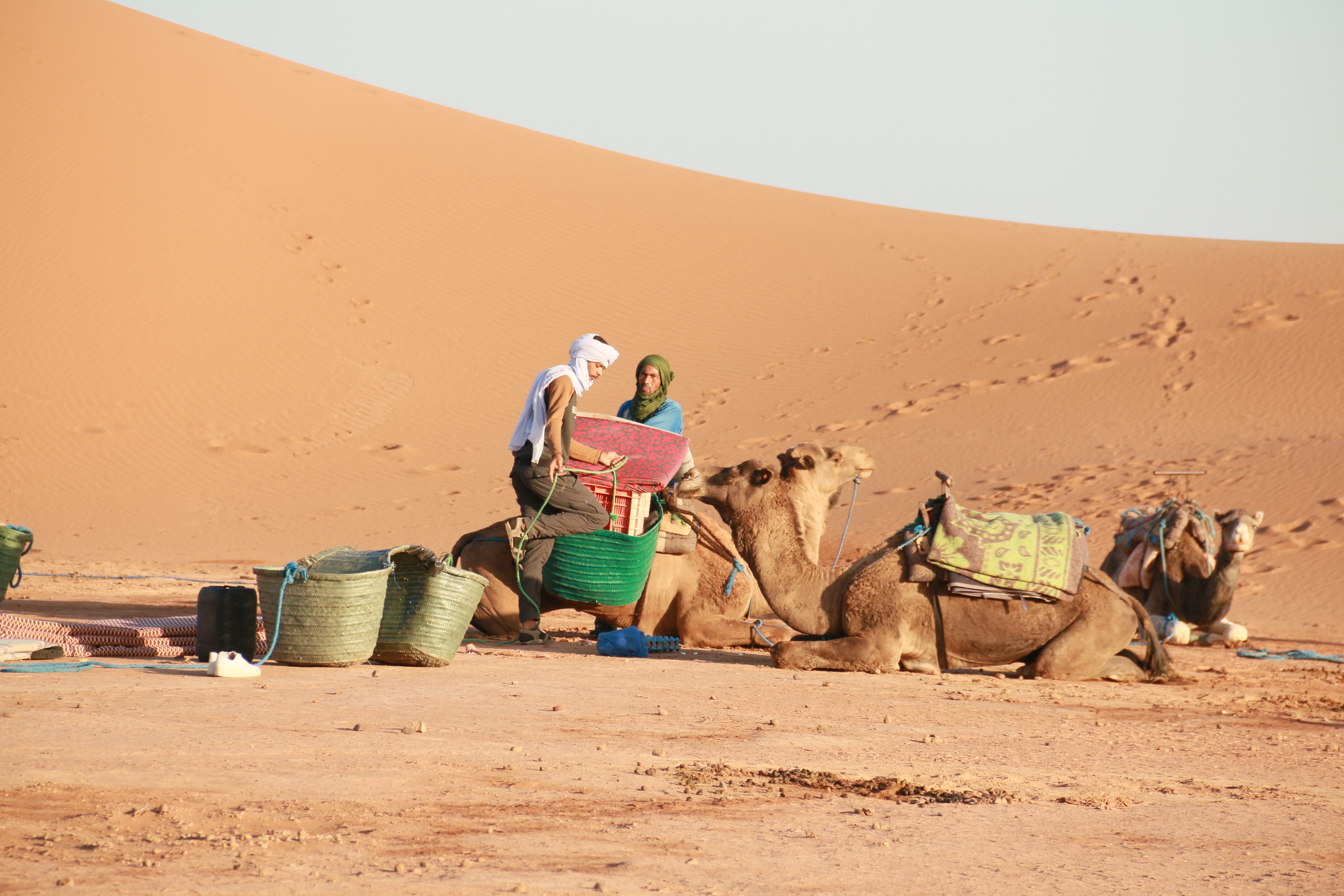 Les coulisses d'un bivouac nomade